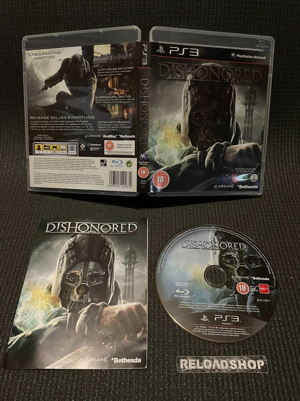 Dishonored PS3 (käytetty) CiB
