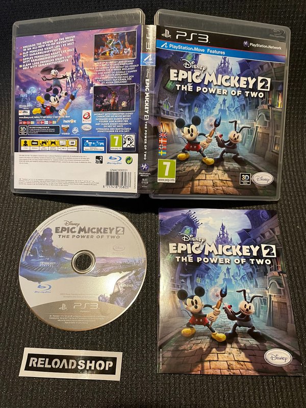 Epic Mickey 2 The Power of Two - NORDIC PS3 (käytetty) CiB