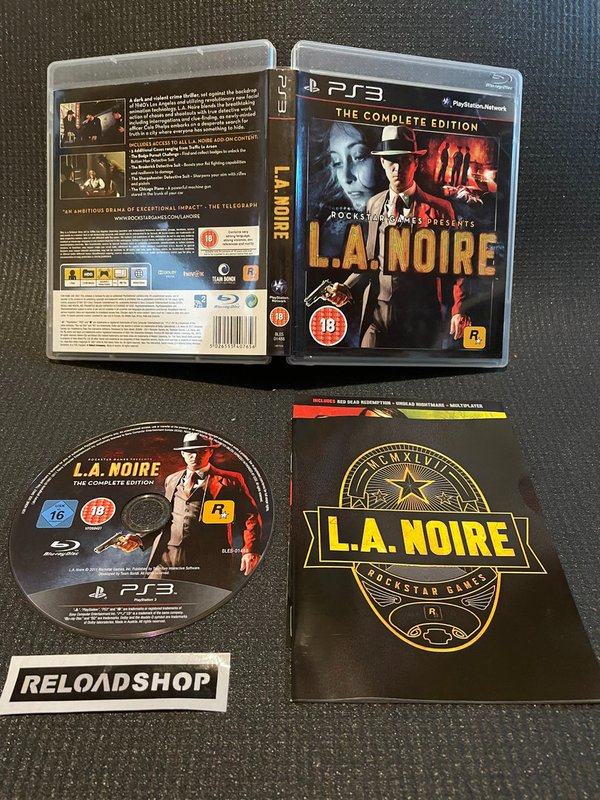 L.A. Noire The Complete Edition PS3 (käytetty) CiB