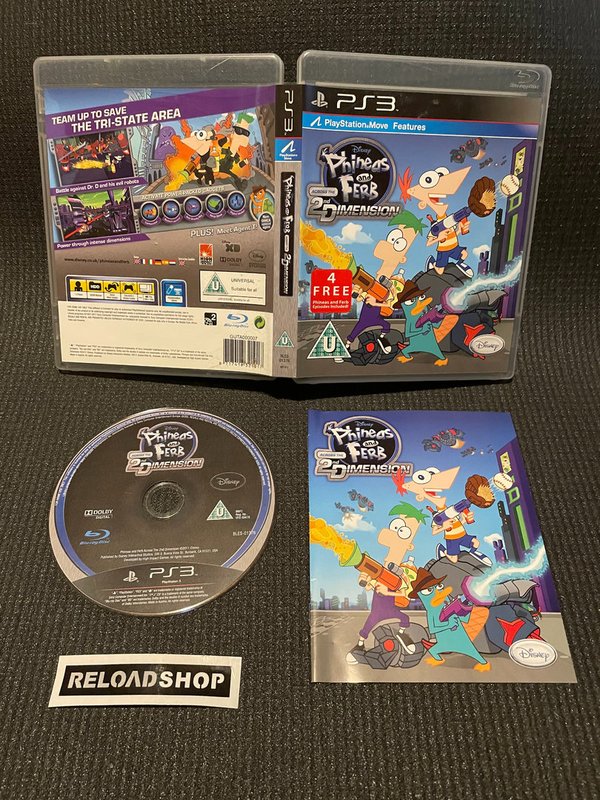 Phineas and Ferb Across the 2nd Dimension - Nordic PS3 (käytetty) -CiB