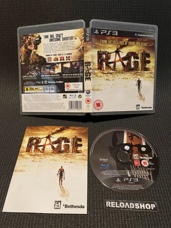 Rage PS3 (käytetty) CiB