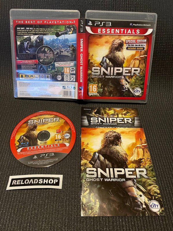 Sniper Ghost Warrior Essentials PS3 (käytetty) CiB