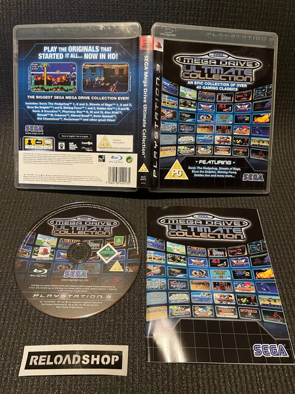 Sega Mega Drive Ultimate Collection PS3 (käytetty) CiB