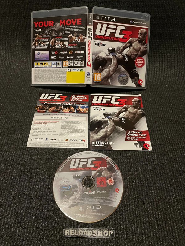 UFC Undisputed 3 PS3 (käytetty) CIB