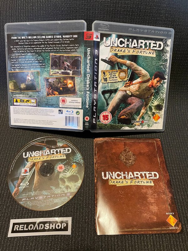 Uncharted Drake's Fortune PS3 (käytetty) CiB