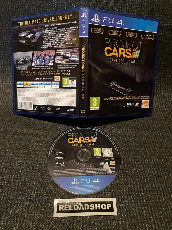 Project CARS - Game of the Year Edition PS4 (käytetty)
