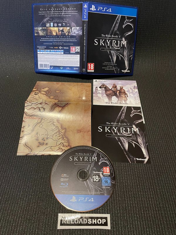 The Elder Scrolls V Skyrim Special Edition + Map PS4 (käytetty) - CiB