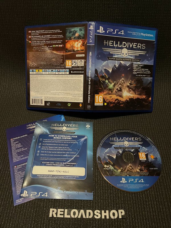 Helldivers Super-Earth Ultimate Edition PS4 (käytetty) CIB