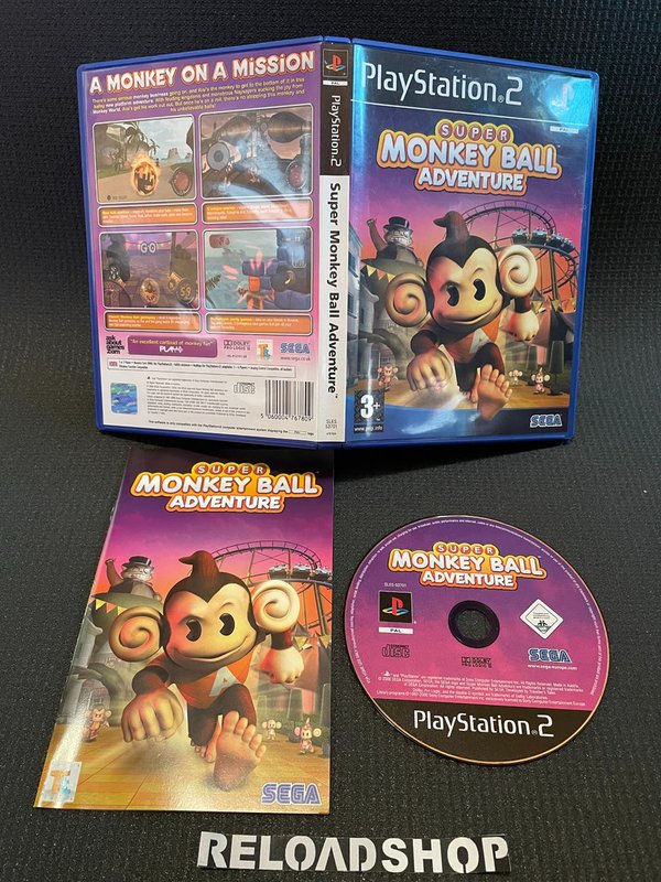 Super Monkey Ball Adventure PS2 (käytetty) CiB