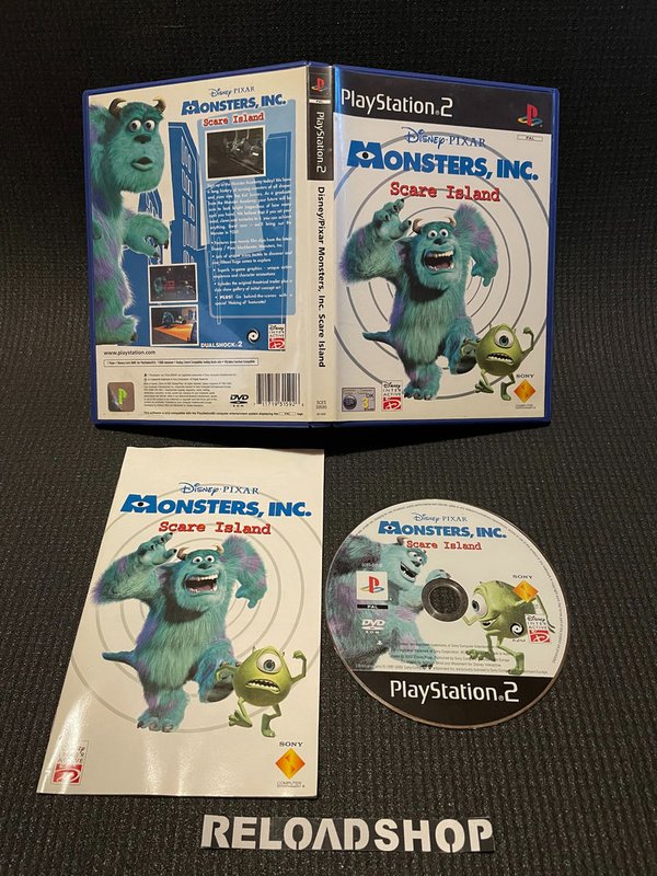 Disney Pixar Monsters Inc Scare Island PS2 (käytetty) CiB