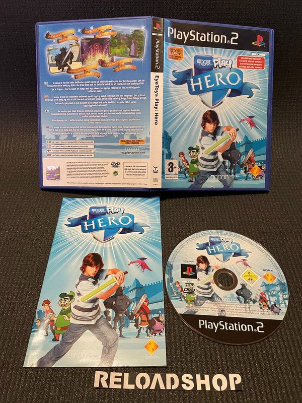 Eyetoy Play Hero - Nordic PS2 (käytetty) CiB