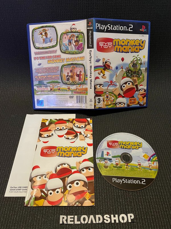 EyeToy Monkey Mania PS2 (käytetty) CiB