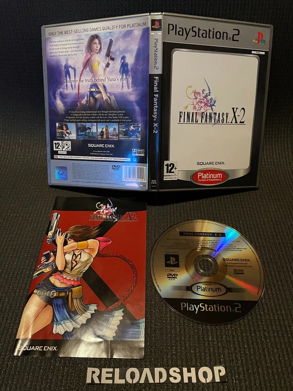 Final Fantasy X-2 Platinum PS2 (käytetty) CiB