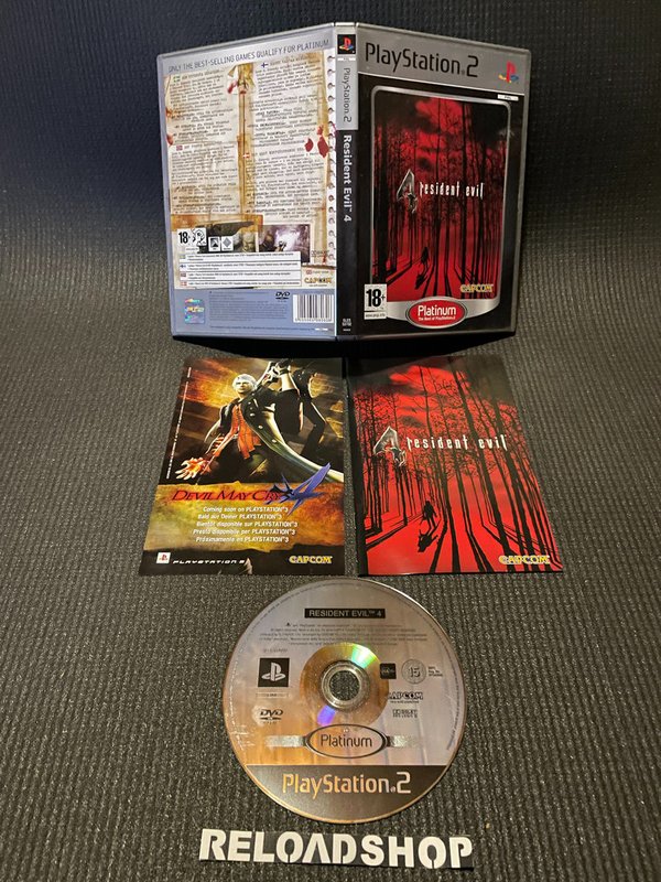 Resident Evil 4 Platinum - Nordic PS2 (käytetty) CiB