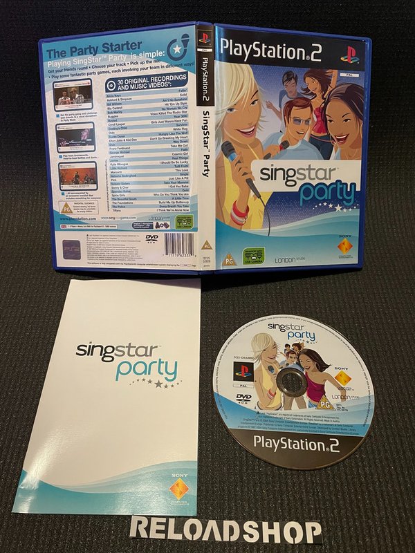 SingStar Party PS2 (käytetty) CiB