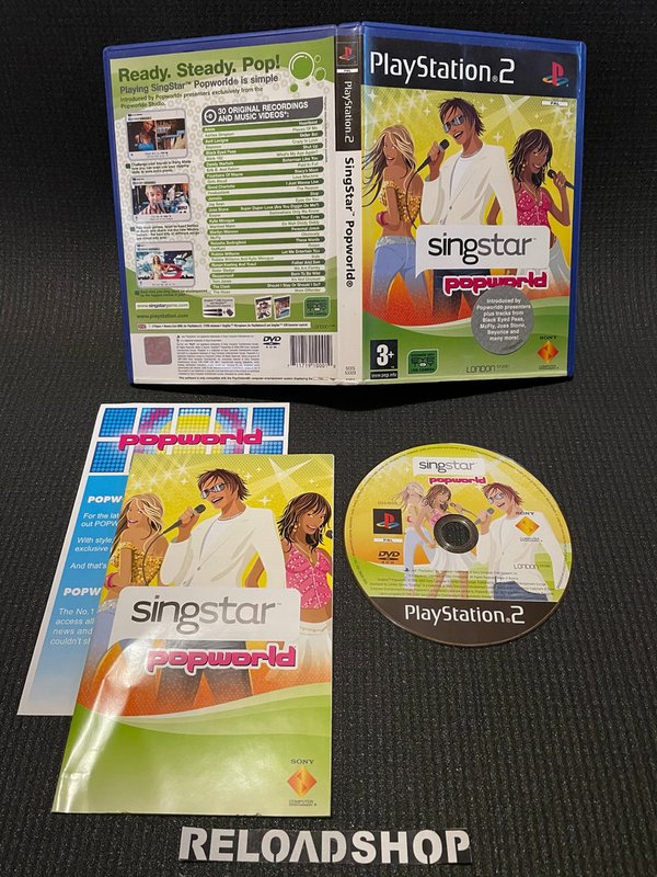 SingStar Popworld PS2 (käytetty) CiB
