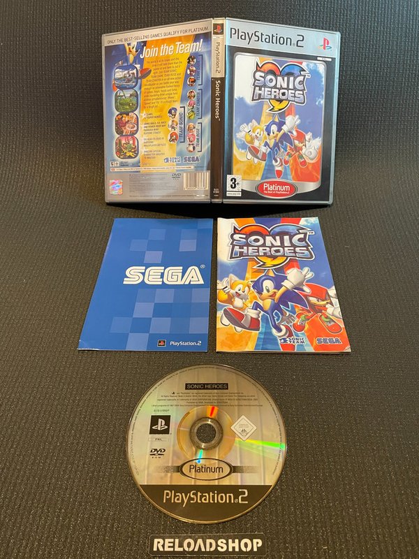 Sonic Heroes Platinum PS2 (käytetty) CIB