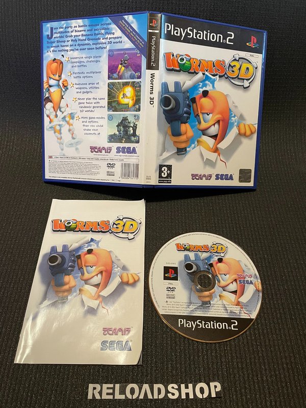 Worms 3D PS2 (käytetty) CiB