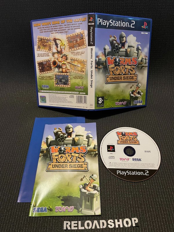 Worms Forts Under Siege PS2 (käytetty) CiB