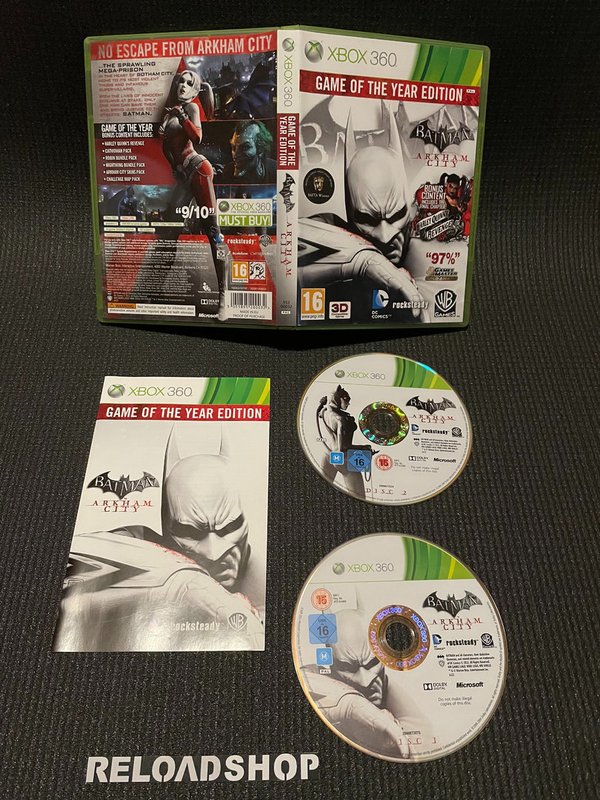 Batman Arkham City Game of the Year Edition Xbox 360 (käytetty) CiB