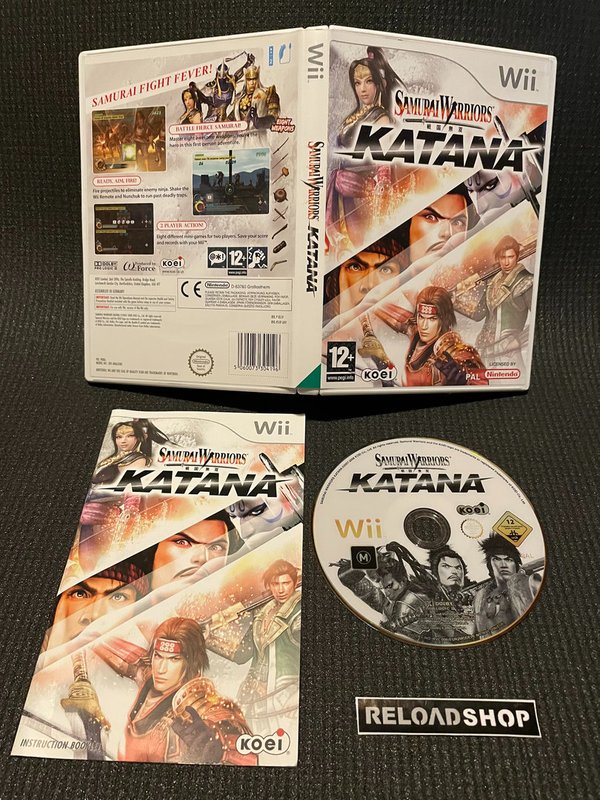 Samurai Warriors Katana Wii (käytetty) CiB