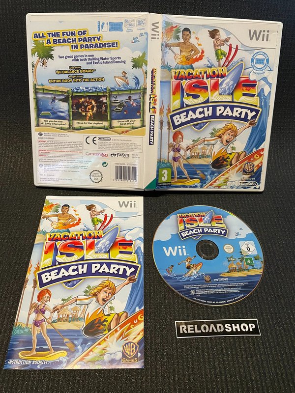 Vacation Isle Beach Party Wii (käytetty) CiB