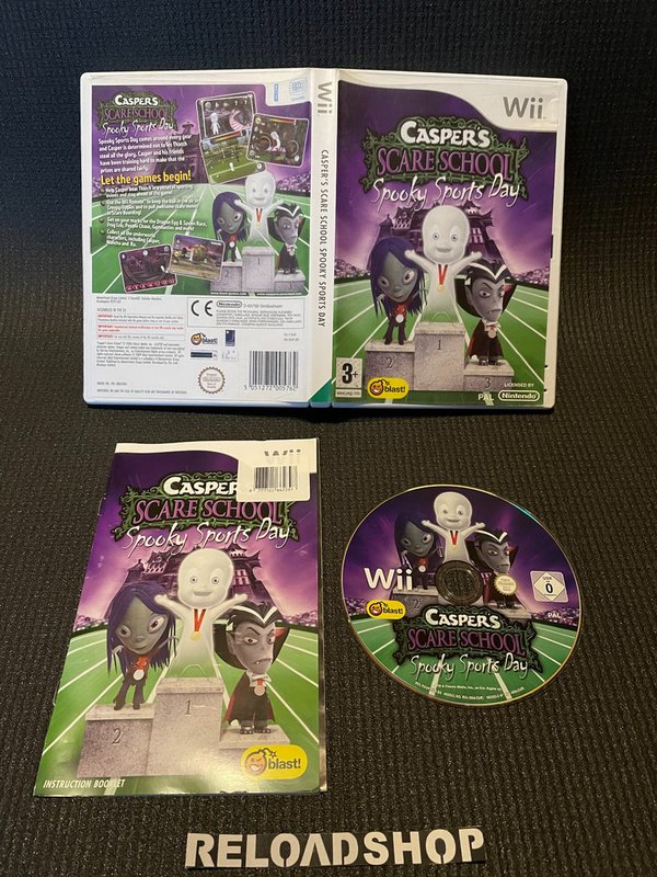 Casper's Scare School - Spooky Sports Day Wii (käytetty) CiB