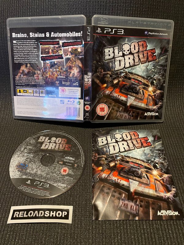 Blood Drive PS3 (käytetty) CiB