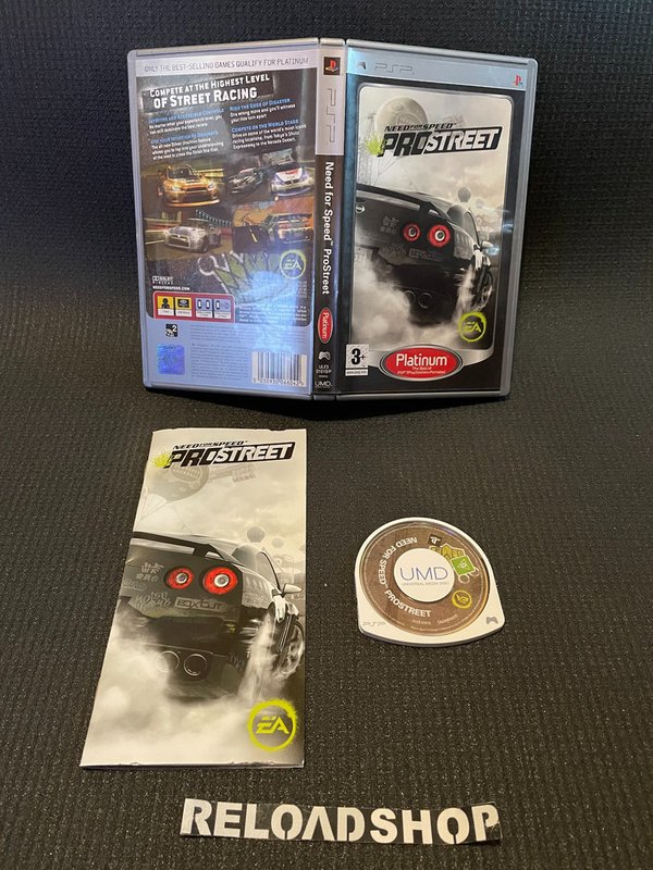 Need For Speed ProStreet Platinum PSP (käytetty) CiB
