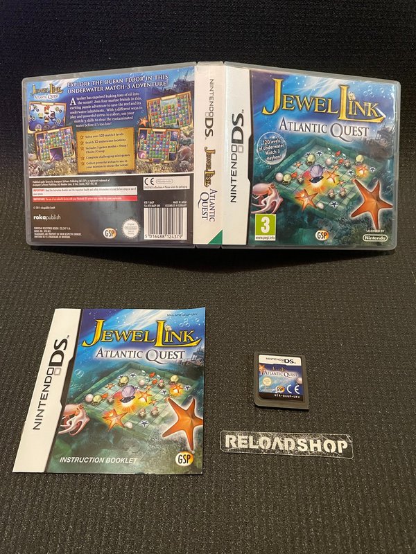 Jewel Link Atlantic Quest DS (käytetty) CiB