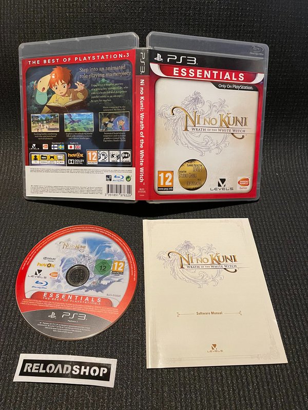 Ni No Kuni Wrath of the White Witch Essentials - Nordic PS3 (käytetty)