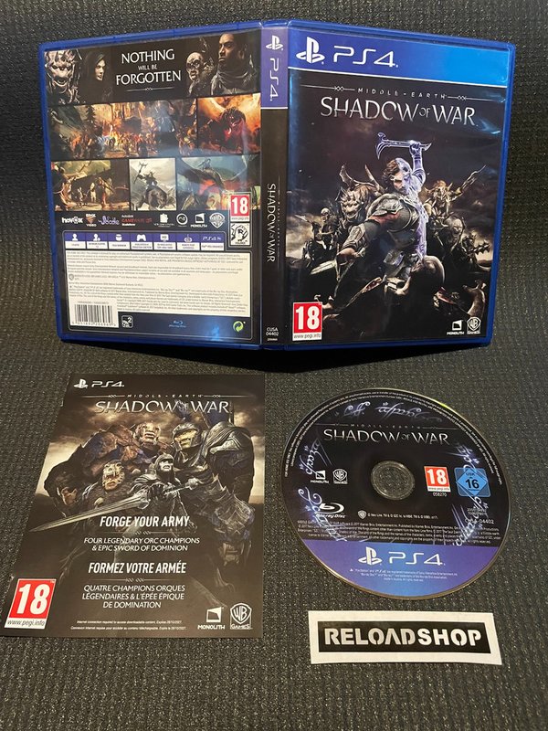 Middle-Earth Shadow of War PS4 (käytetty)