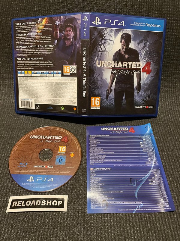 Uncharted 4 A Thief's End - Nordic PS4 (käytetty)