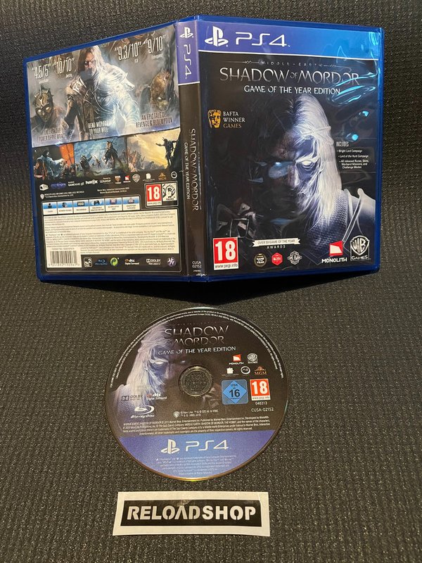 Middle Earth Shadow of Mordor - Game of the Year Edition PS4 (käytetty)