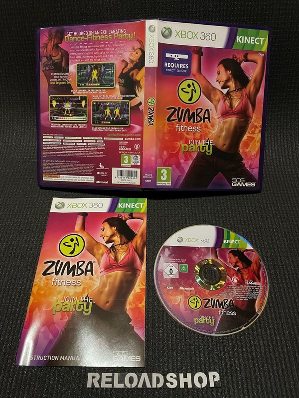 Zumba Fitness Join The Party Xbox 360 (käytetty) CiB