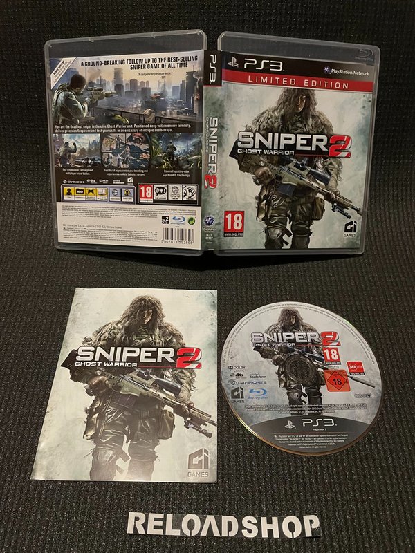 Sniper 2 Ghost Warrior Limited Edition PS3 (käytetty) CiB