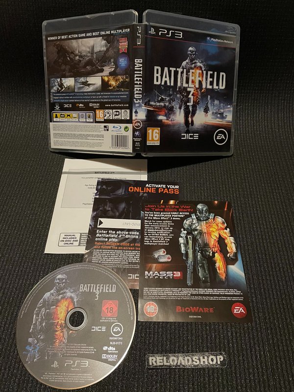 Battlefield 3 PS3 (käytetty) CiB