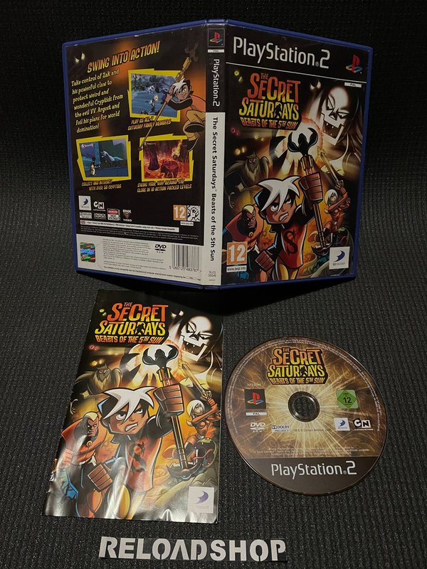 The Secret Saturdays Beasts of the 5th Sun PS2 (käytetty) CiB