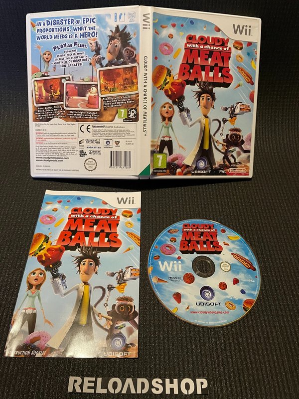 Cloudy With A Chance Of Meatballs Wii (käytetty) CiB