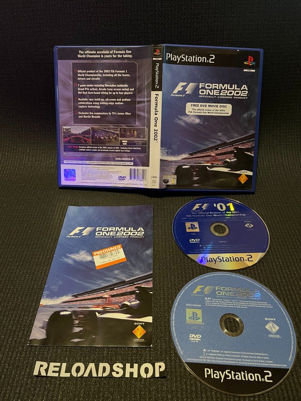 Formula One 2002 + DVD PS2 (käytetty) CiB