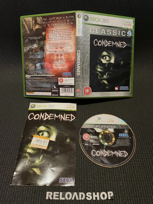 Condemned Classics Xbox 360 (käytetty) CiB