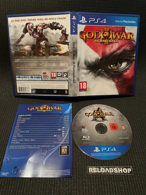 God of War III Remastered PS4 (käytetty) CIB