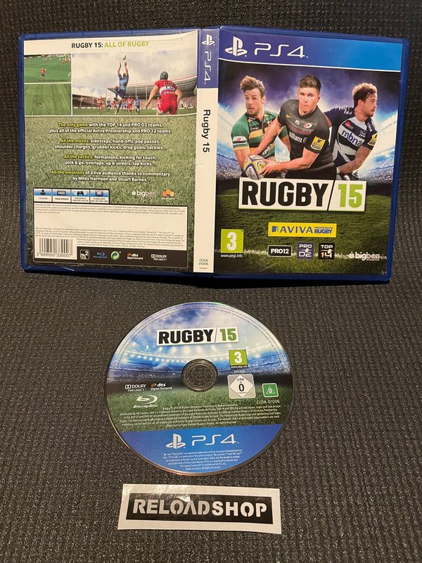 Rugby 15 PS4 (käytetty)