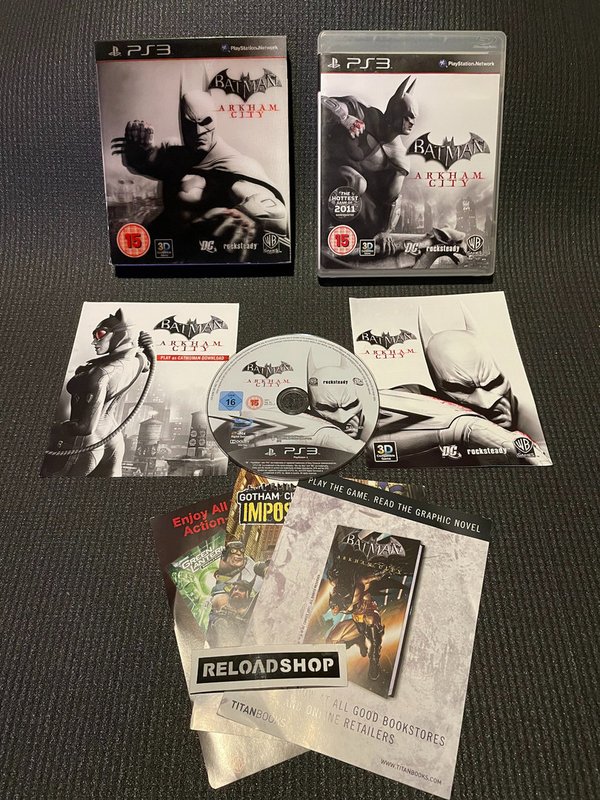 Batman Arkham City + Sleeve PS3 (käytetty) CiB