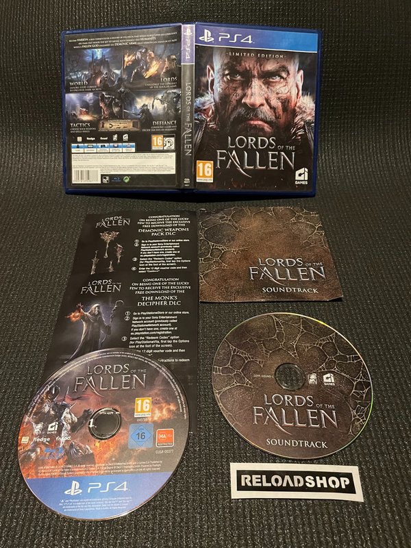 Lords Of The Fallen + Sound Track PS4 (käytetty) CIB