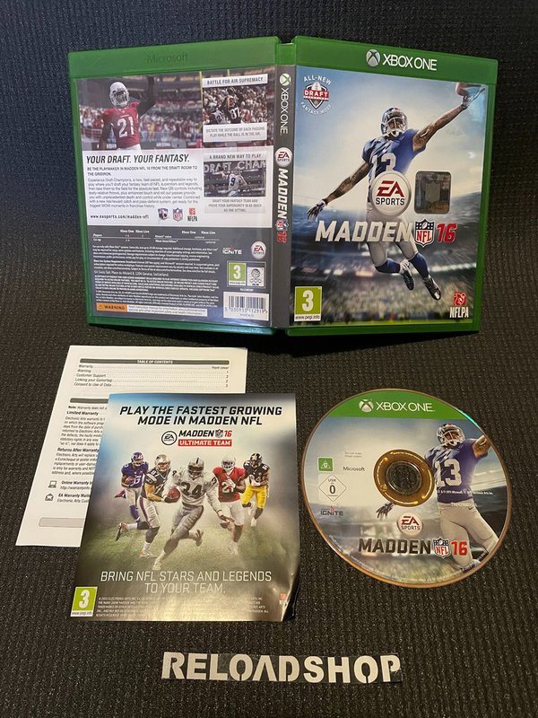 Madden NFL 16 Xbox One (käytetty)