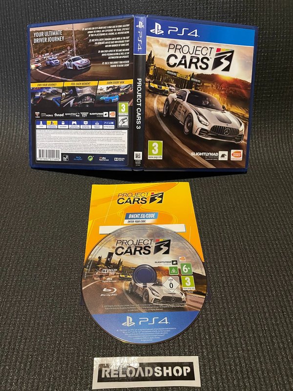 Project Cars 3 PS4 (käytetty) CIB