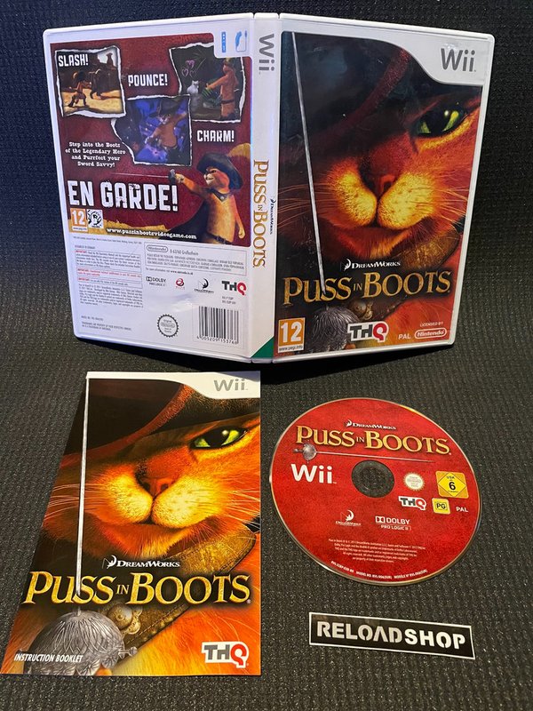 Puss in Boots Wii (käytetty) CIB
