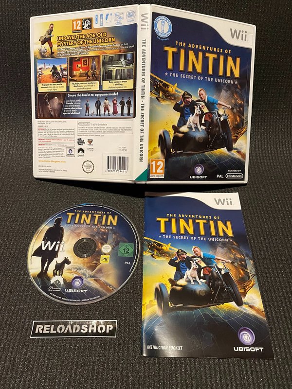 The Adventures Of Tintin The Secret Of The Unicorn Wii (käytetty) CiB