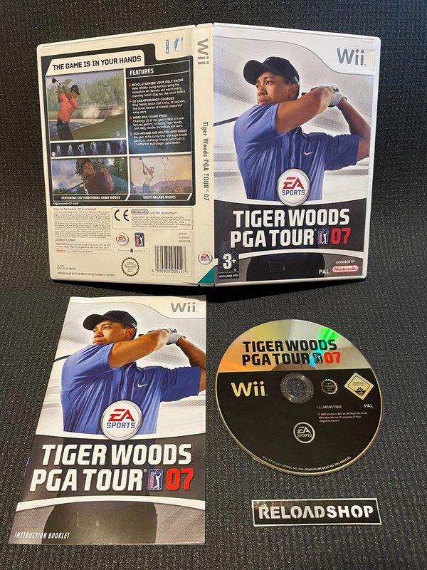 Tiger Woods PGA Tour 07 Wii (käytetty) CiB